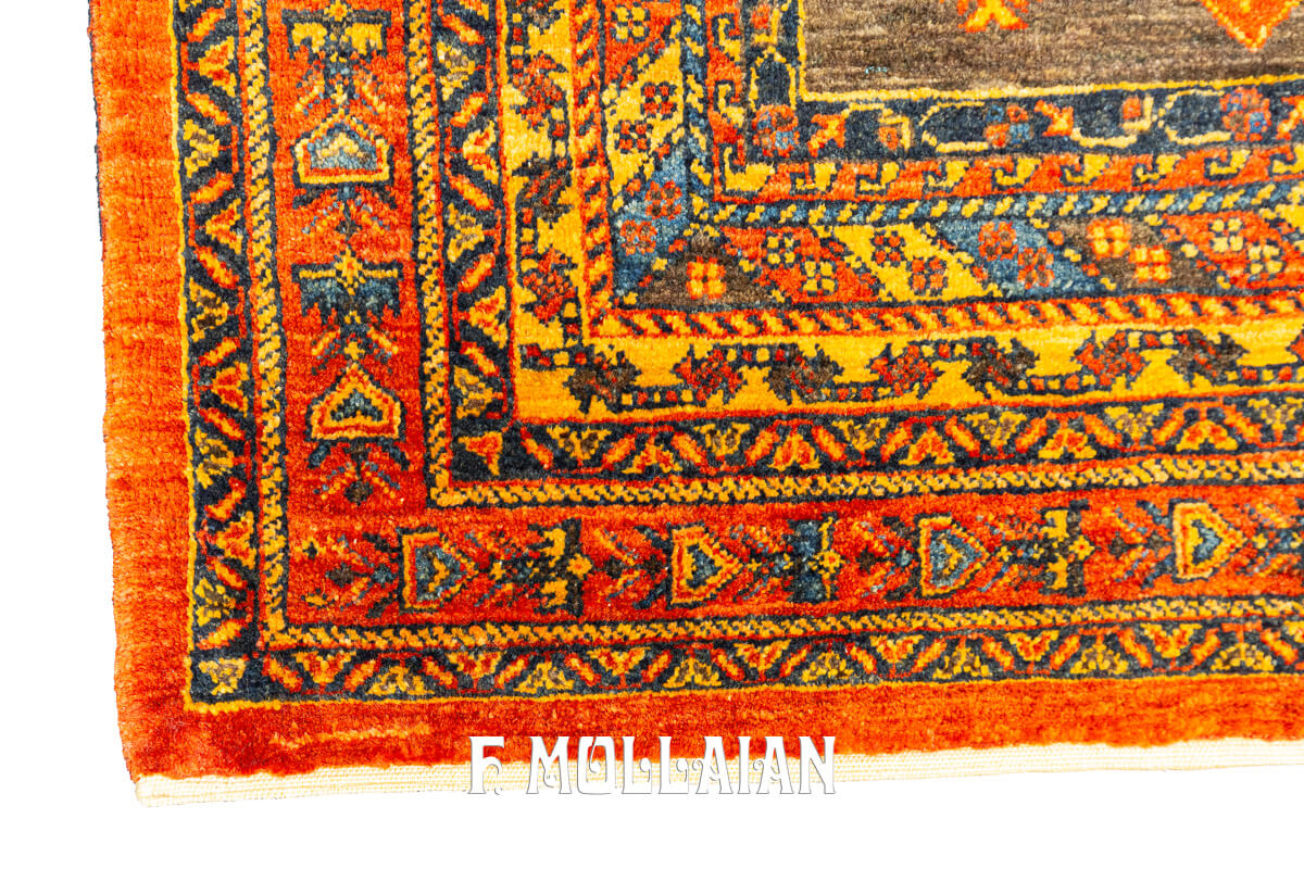 Tappeto Persiano Kashkuli Sherkat Arrancione (150×109 cm)