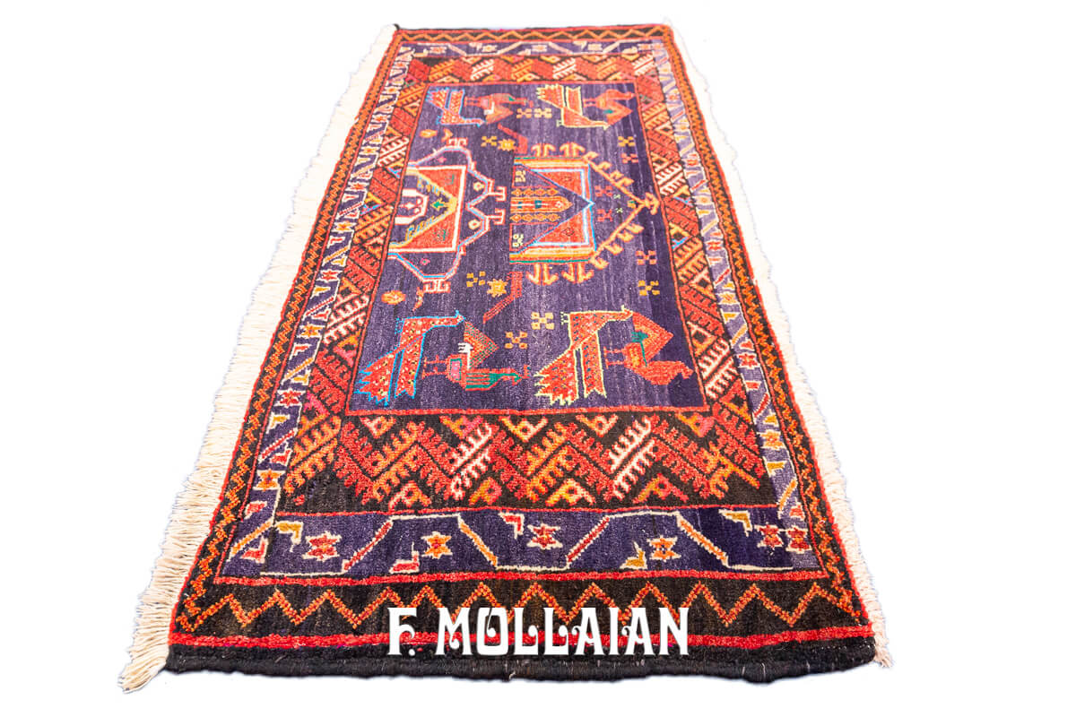 Mashad Rug Tribal Design (119×55 cm)
