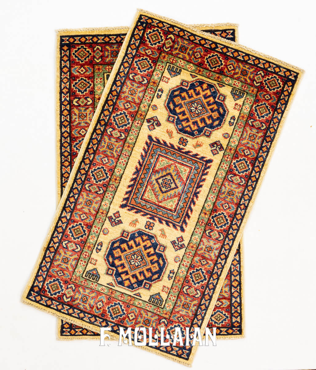 Tappeto Scendiletto Decorativo Usbek Royal Coppia (101×59 cm)
