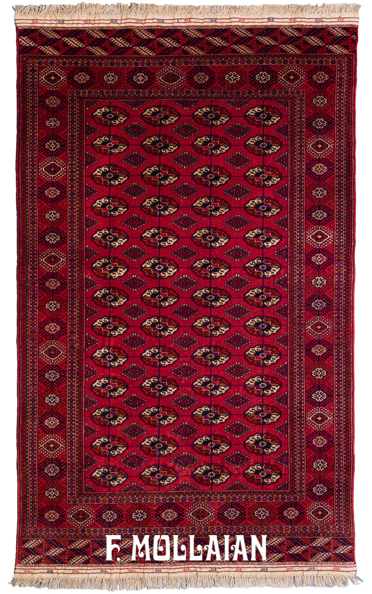 Bukhara Rug Russian Turkmen Gul Design (250×162 cm)