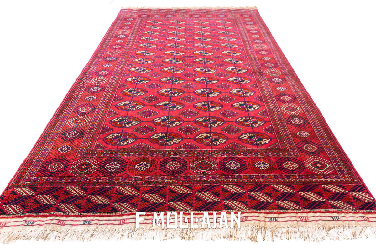 Bukhara Rug Russian Turkmen Gul Design (250×162 cm)