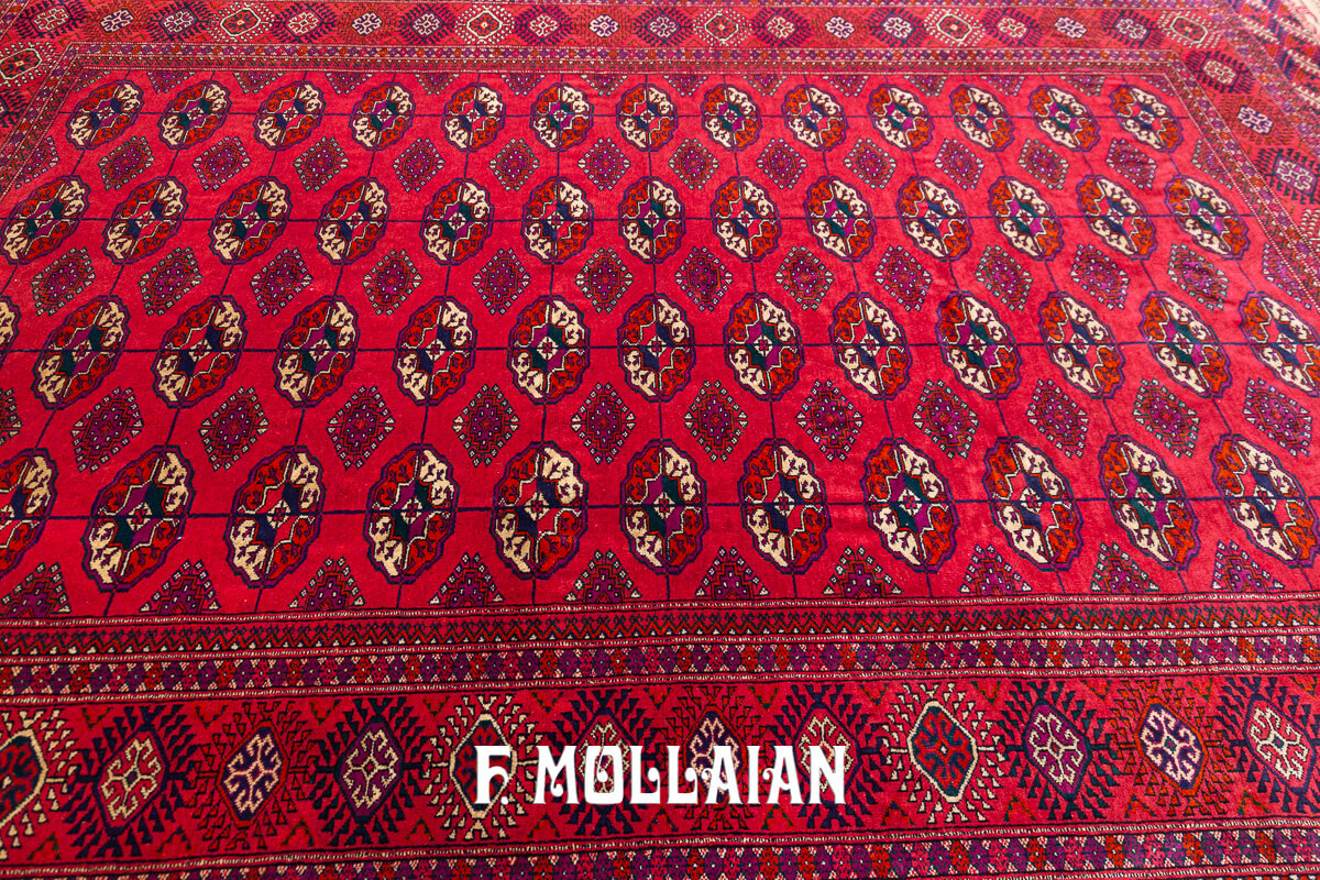 Bukhara Rug Russian Turkmen Gul Design (250×162 cm)