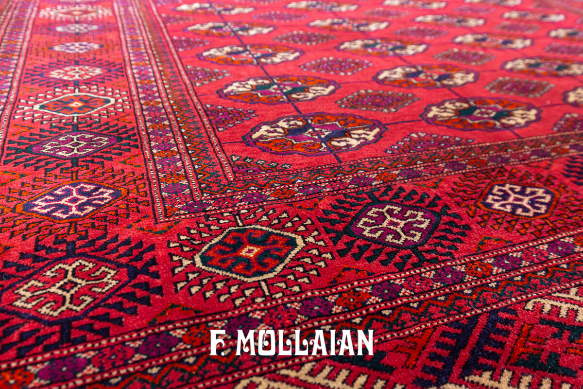 Bukhara Rug Russian Turkmen Gul Design (250×162 cm)