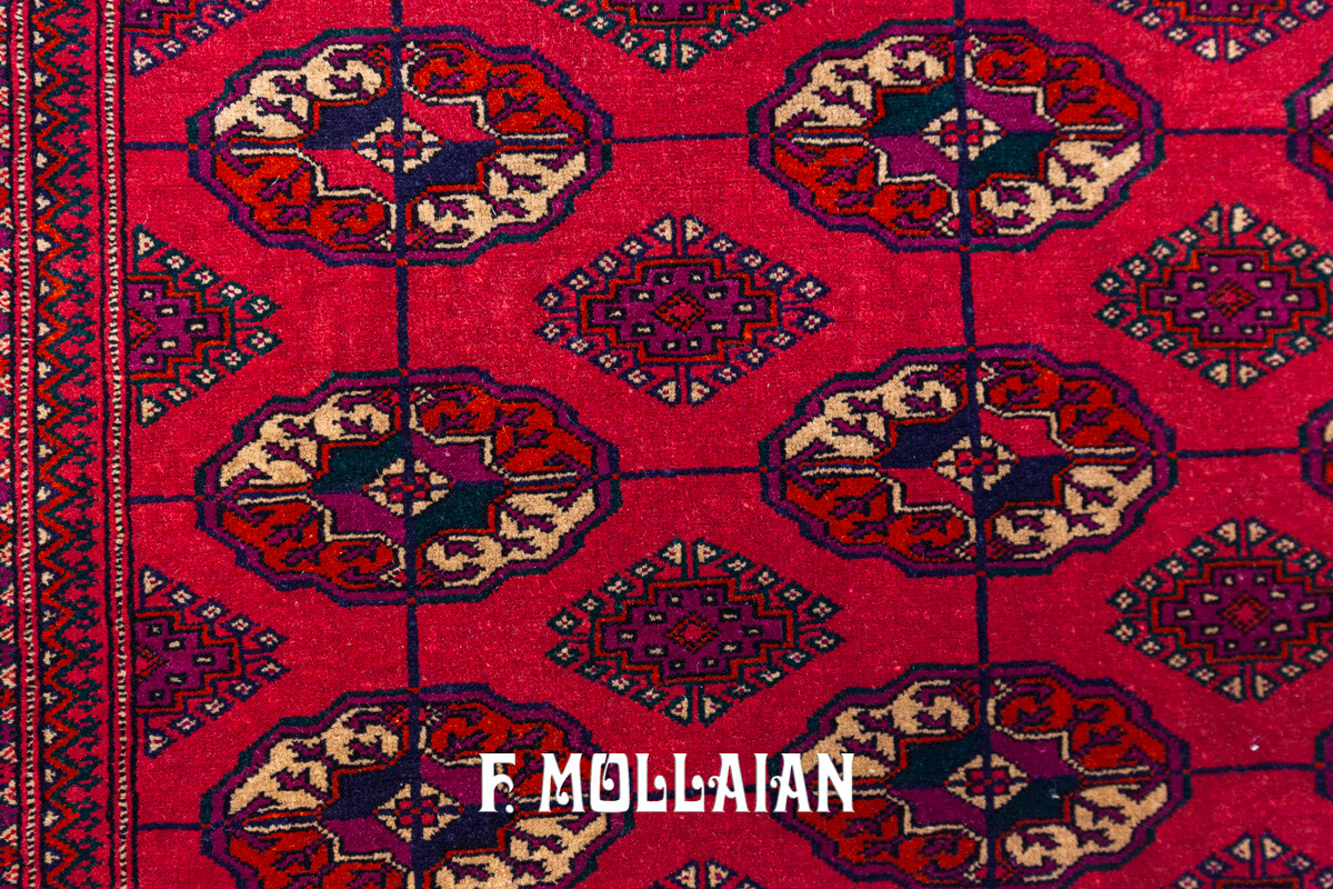 Bukhara Rug Russian Turkmen Gul Design (250×162 cm)