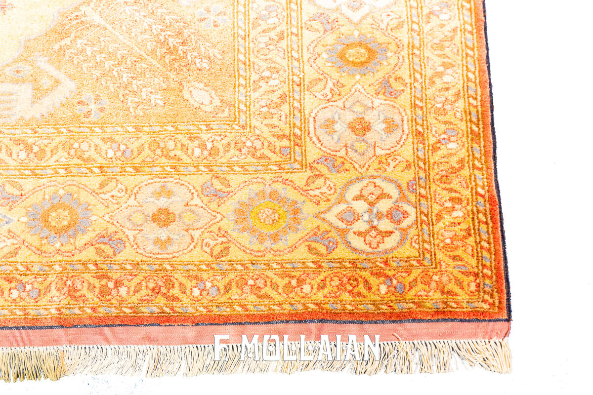 Tappeto Afgano Latif Seta Color Giallo (173×117 cm)