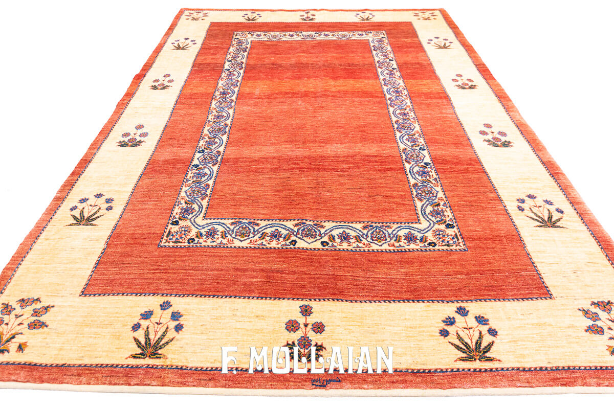 Persian Rug Kashkuli Sherkat Red Field Color (230×170 cm)