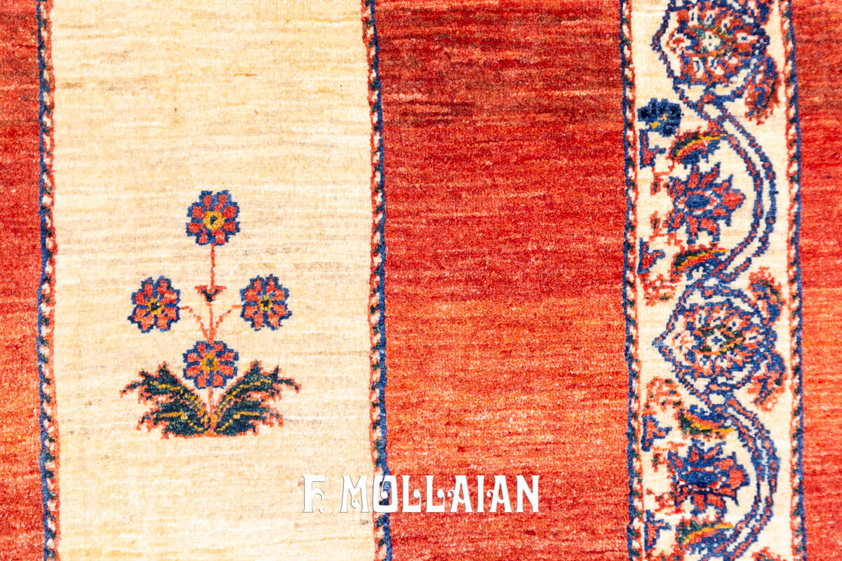 Persian Rug Kashkuli Sherkat Red Field Color (230×170 cm)