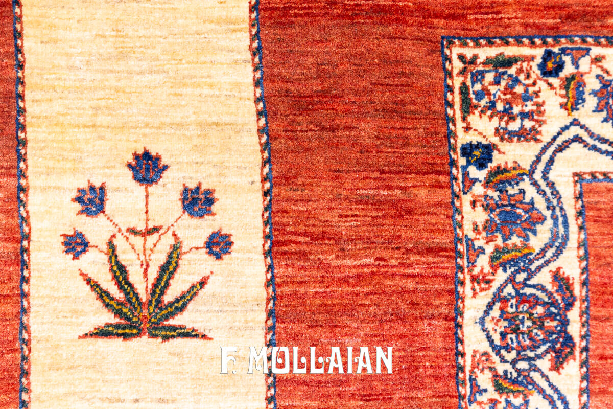 Persian Rug Kashkuli Sherkat Red Field Color (230×170 cm)