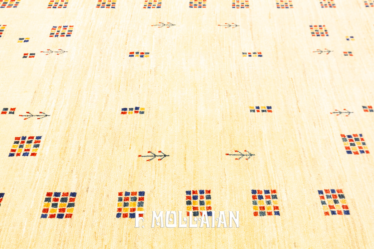 Gabbeh Rug Royal Beige Color (154×112 cm)