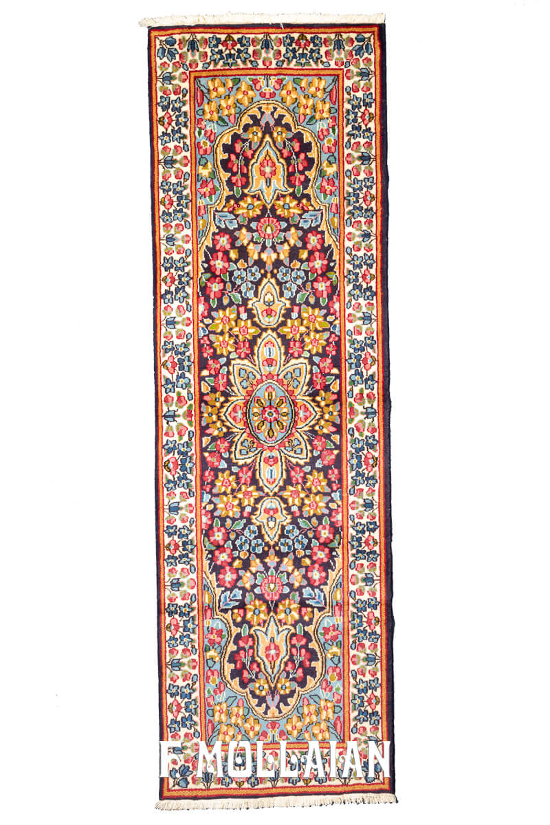 Tappeto Persiano Kirman Disegno Floreale (244×74 cm)