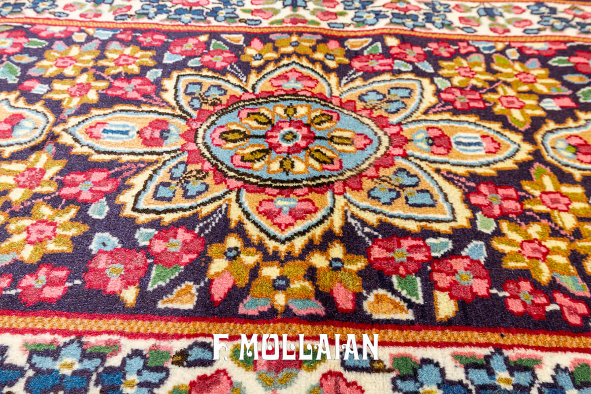 Tappeto Persiano Kirman Disegno Floreale (244×74 cm)