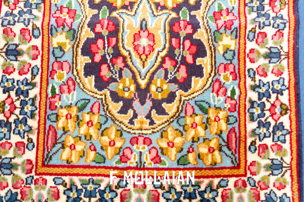Tappeto Persiano Kirman Disegno Floreale (244×74 cm)