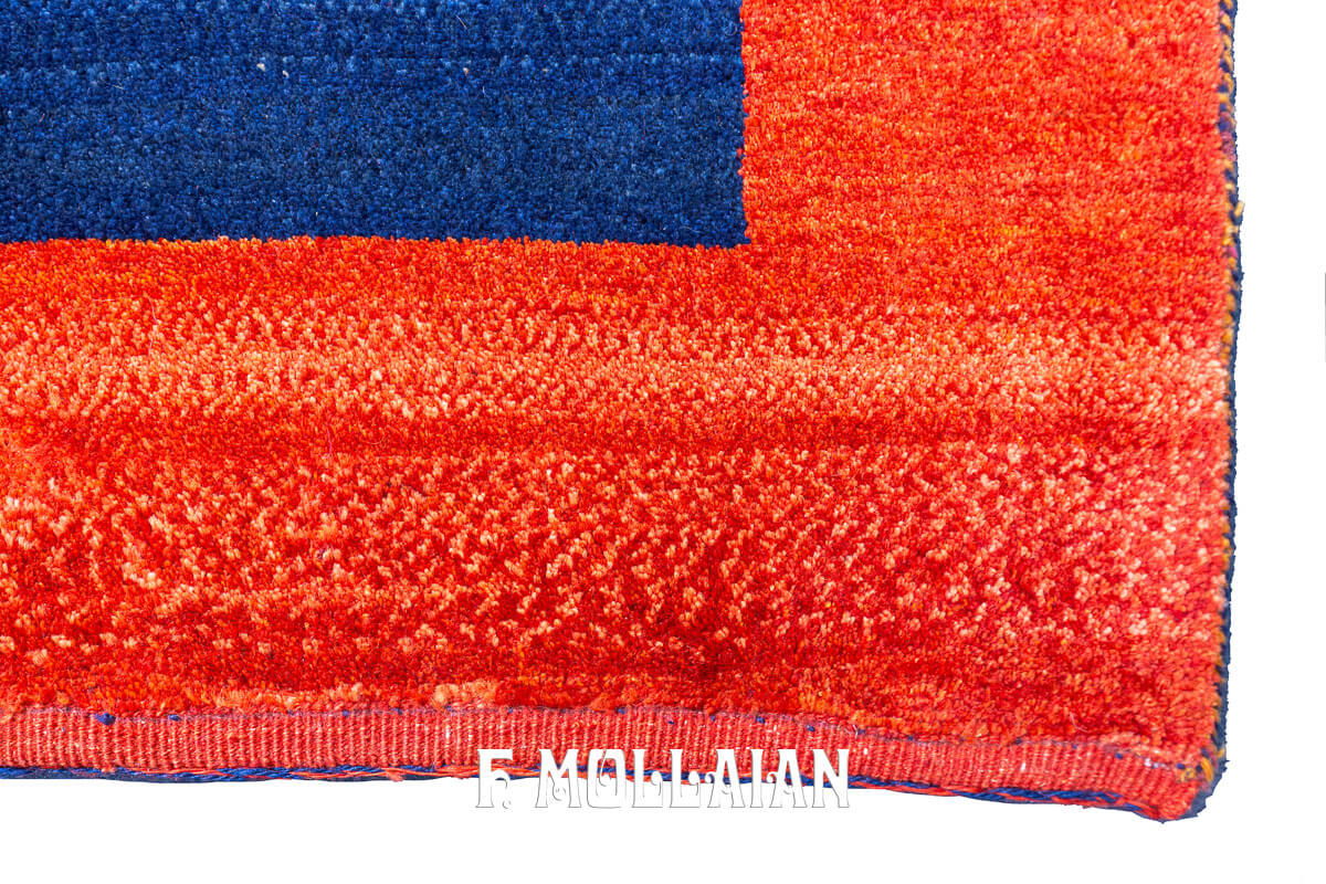 Gabbeh Rug Extra Fine Midnight Blue Field Color (226×168 cm)