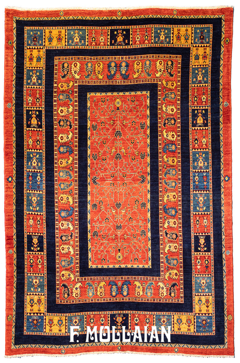 Persian Rug Kashkuli Sherkat Brown Color (301×201 cm)