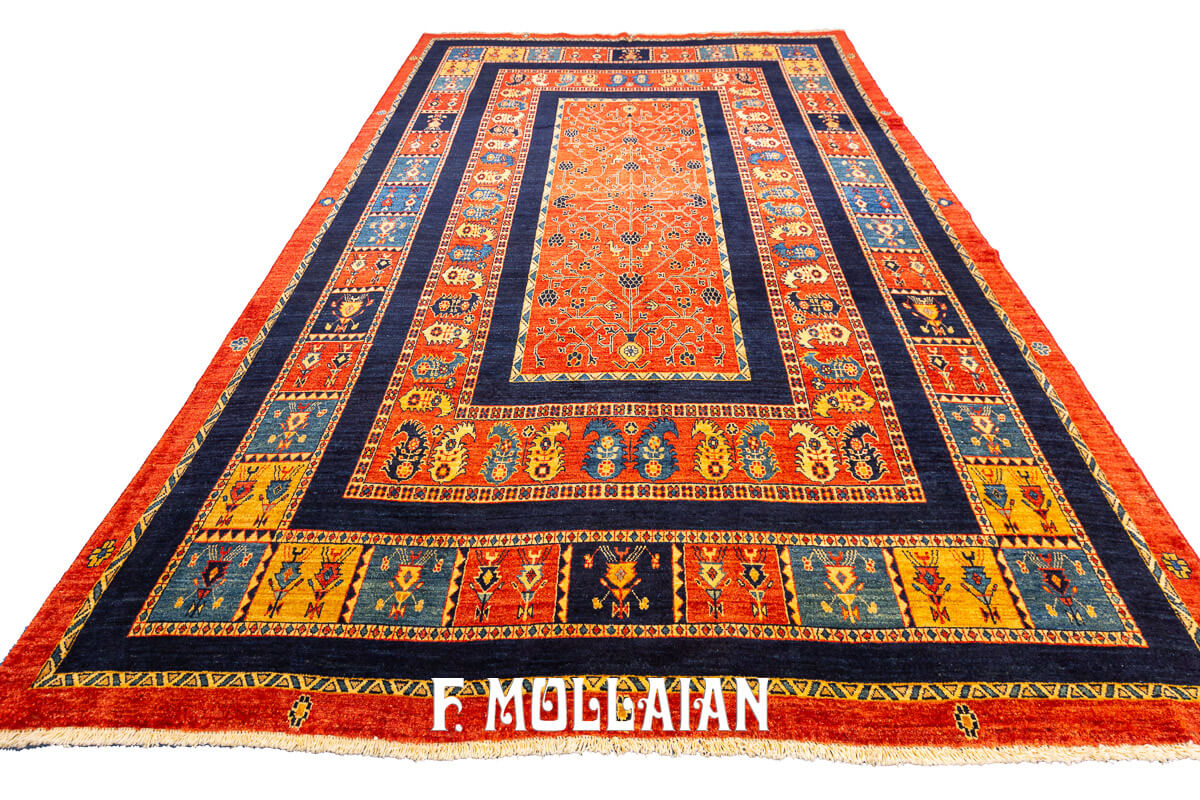 Persian Rug Kashkuli Sherkat Brown Color (301×201 cm)