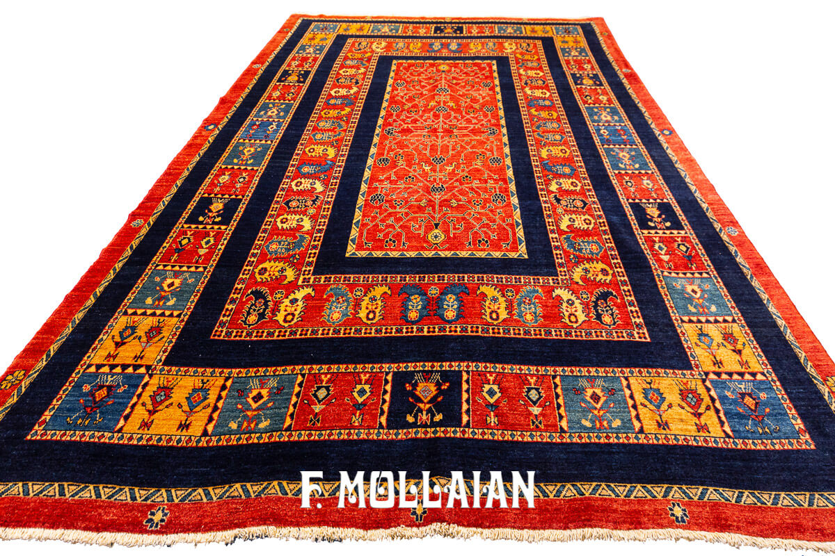 Persian Rug Kashkuli Sherkat Brown Color (301×201 cm)