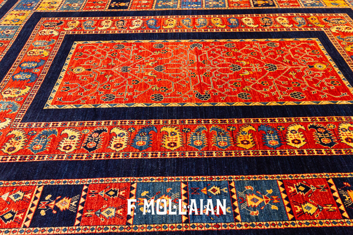 Persian Rug Kashkuli Sherkat Brown Color (301×201 cm)