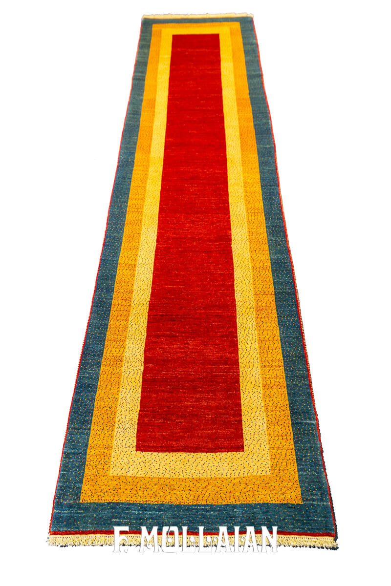 Gabbeh Rug Royal Quality Minimal Design (295×78 cm)