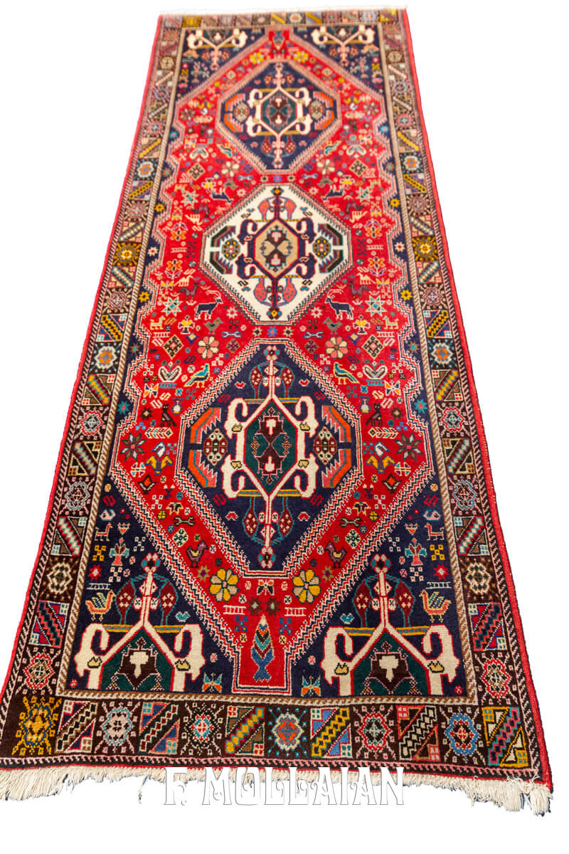 Persian Kashkuli Rug Red Color (194×72 cm)