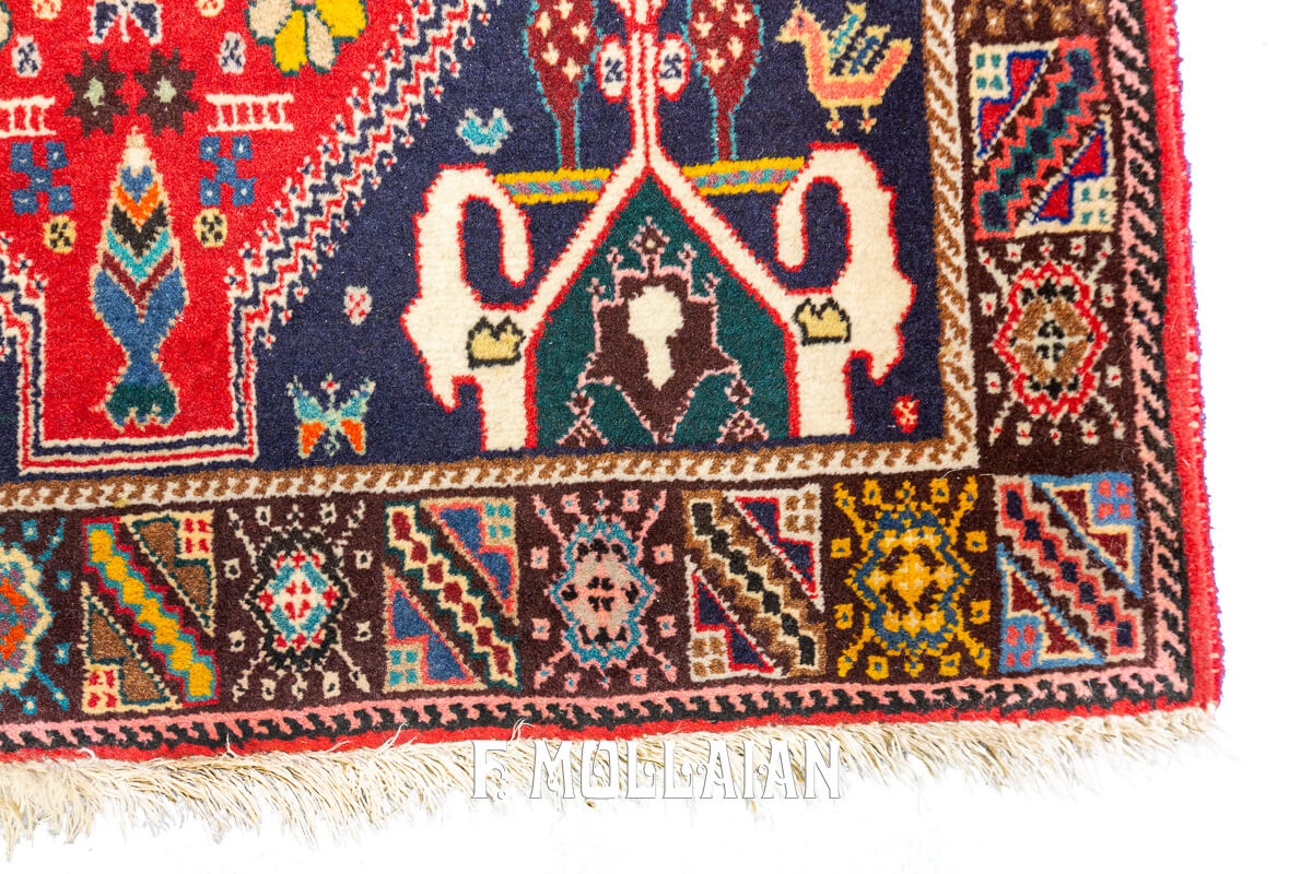 Persian Kashkuli Rug Red Color (194×72 cm)