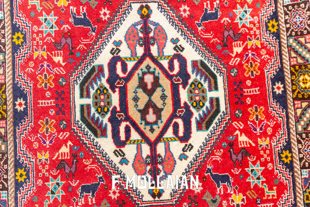 Persian Kashkuli Rug Red Color (194×72 cm)
