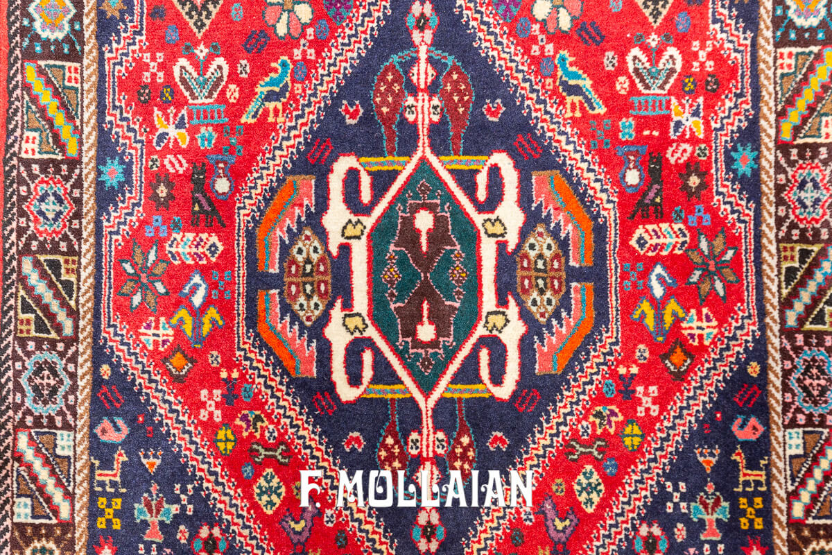 Persian Kashkuli Rug Red Color (194×72 cm)
