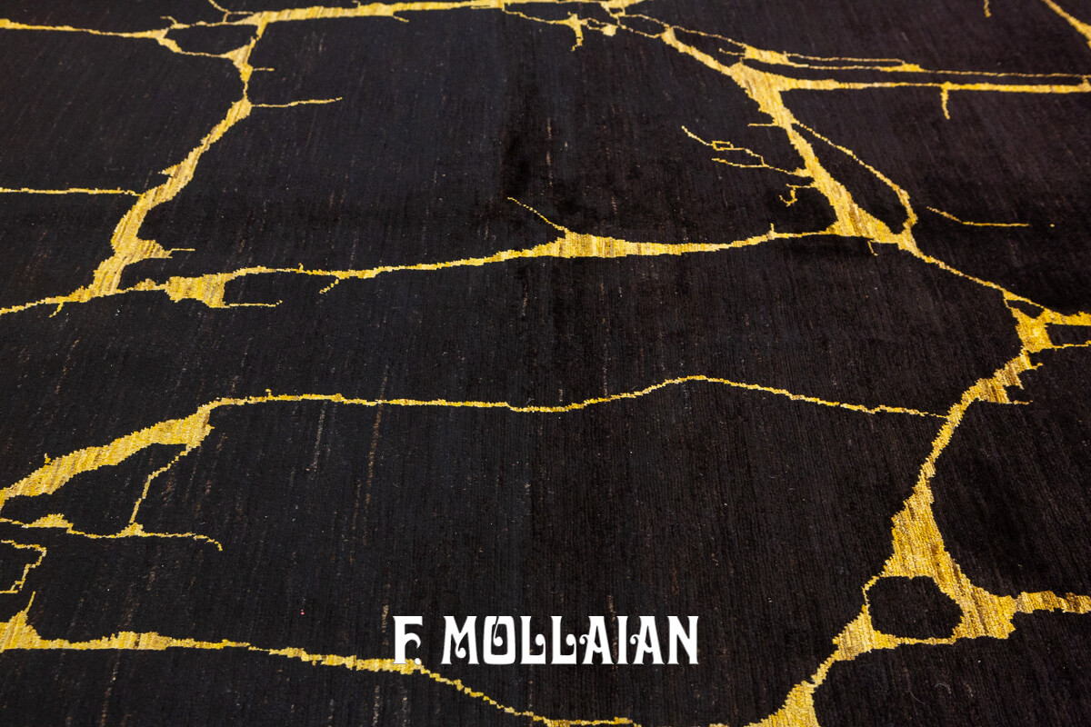 Morrocan Rug Black&Beige (241×163 cm)