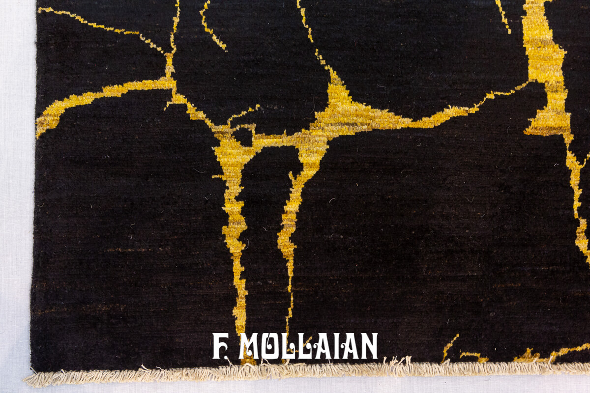 Morrocan Rug Black&Beige (241×163 cm)
