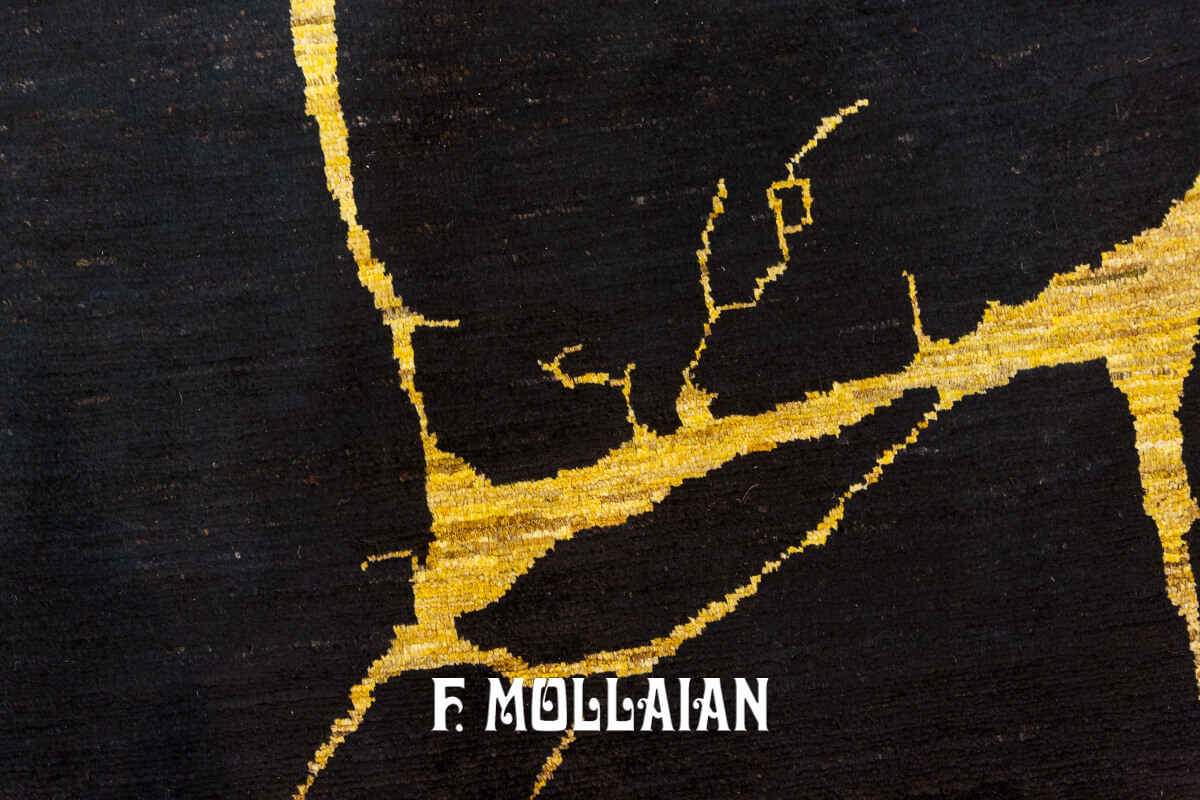 Morrocan Rug Black&Beige (241×163 cm)
