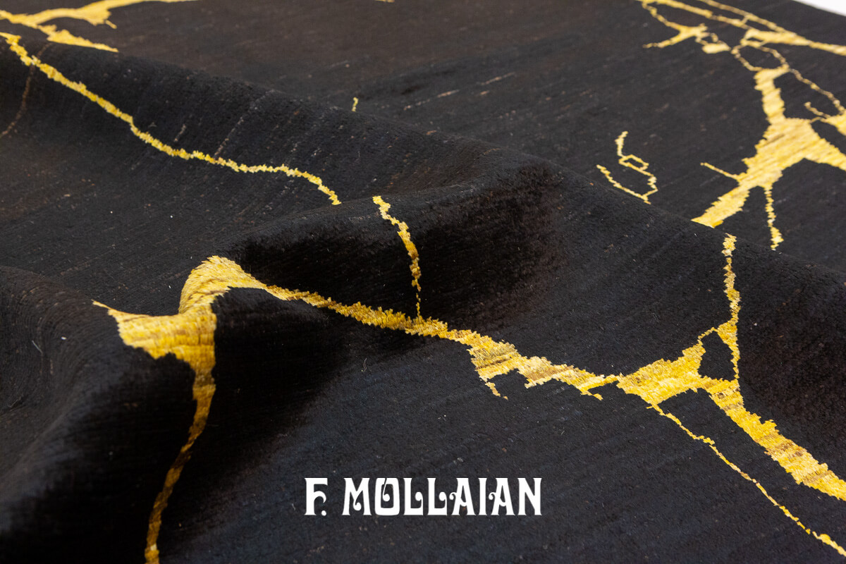 Morrocan Rug Black&Beige (241×163 cm)