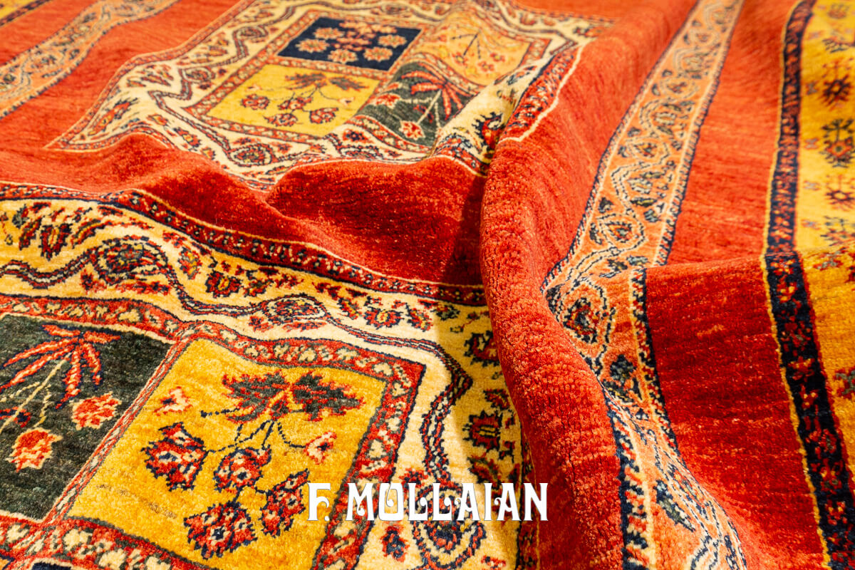 Persian Rug Kashkuli Sherkat Brown Color (221×146 cm)