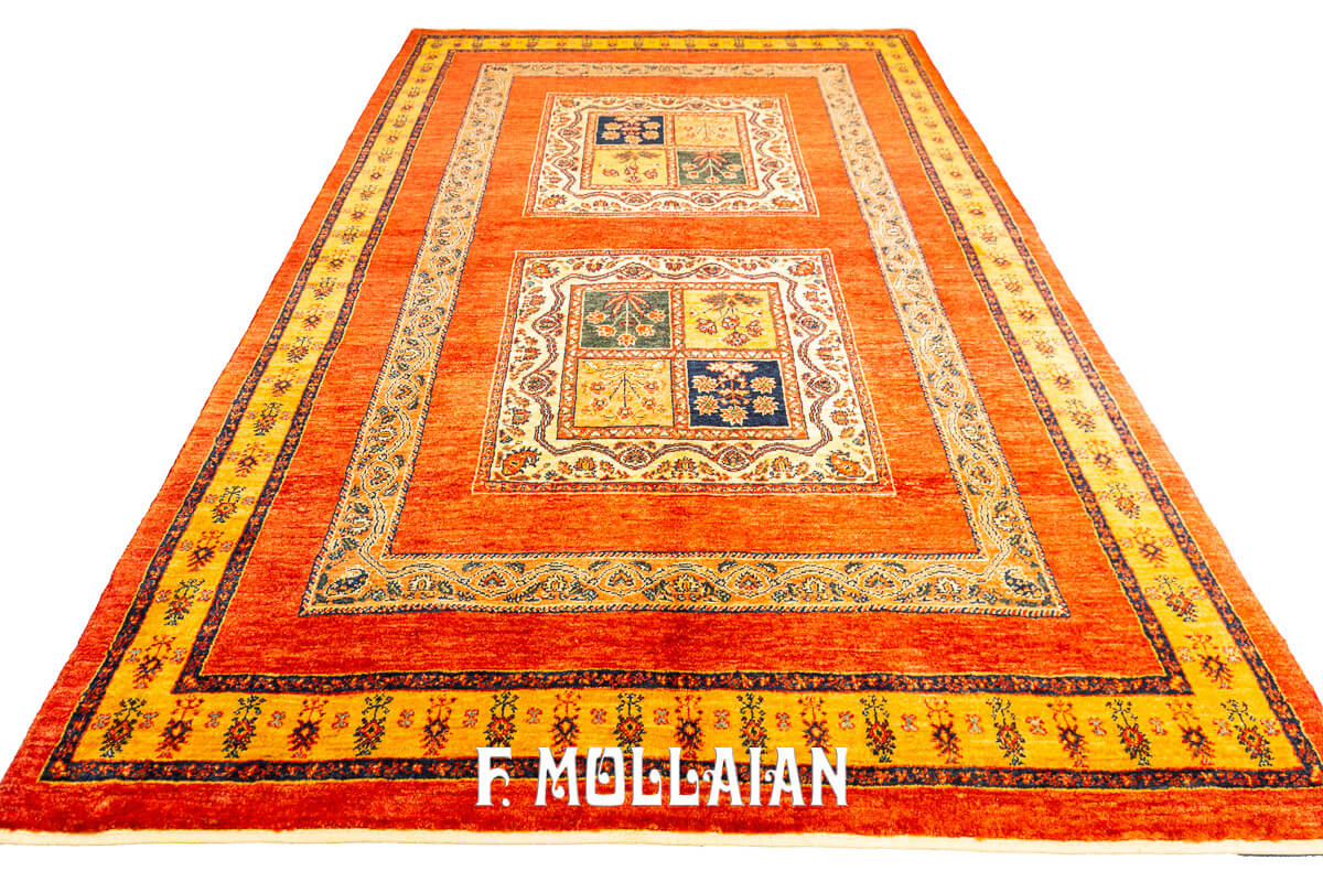 Persian Rug Kashkuli Sherkat Brown Color (221×146 cm)