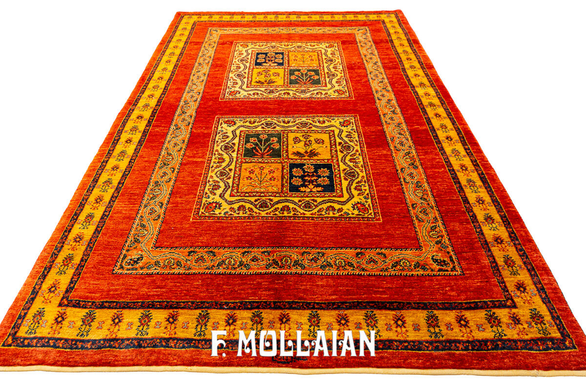 Persian Rug Kashkuli Sherkat Brown Color (221×146 cm)