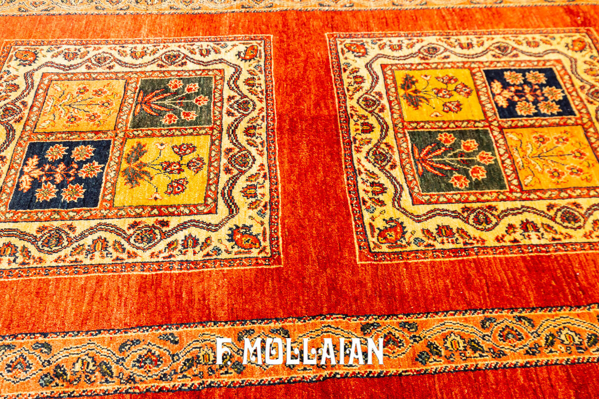 Persian Rug Kashkuli Sherkat Brown Color (221×146 cm)