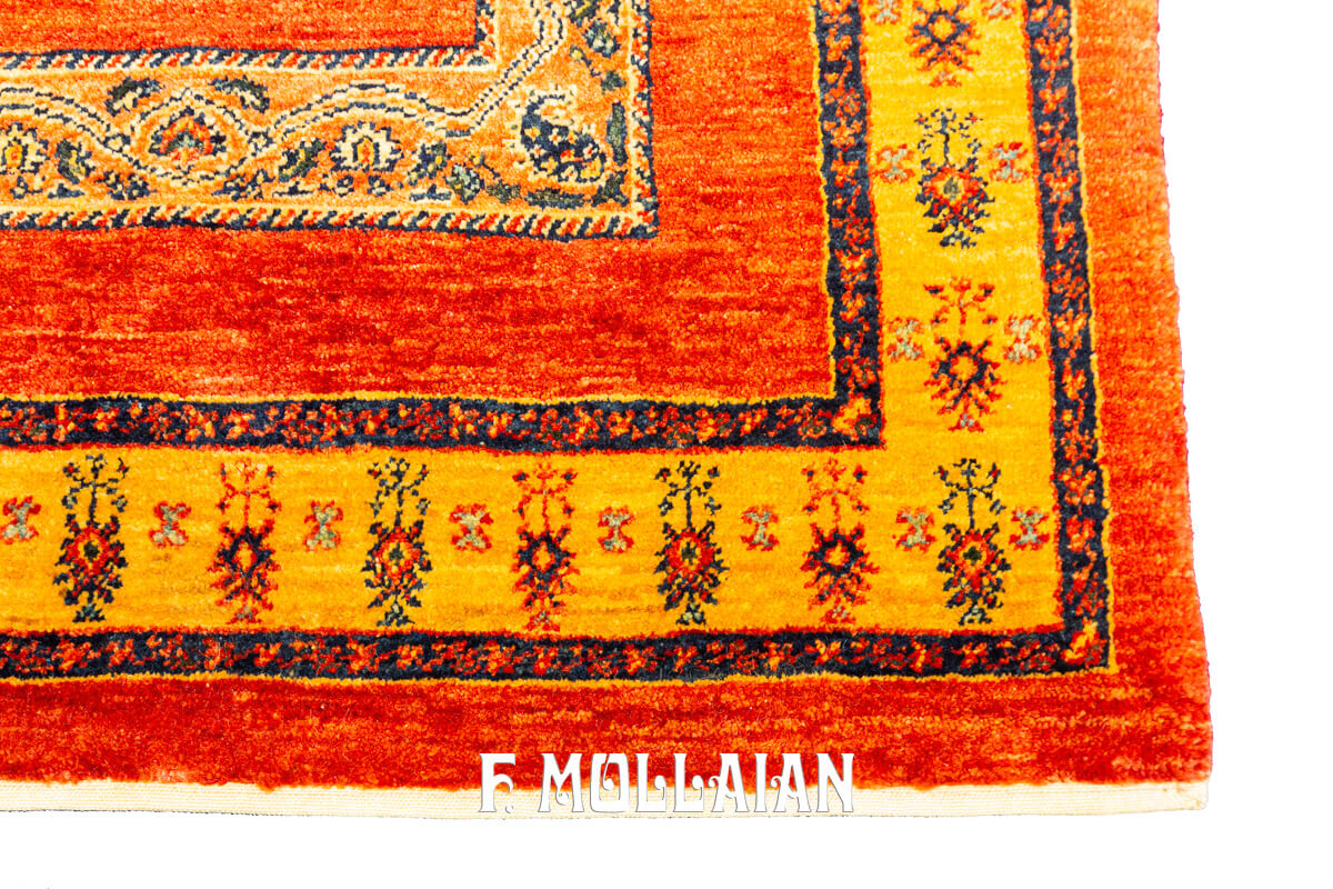 Persian Rug Kashkuli Sherkat Brown Color (221×146 cm)