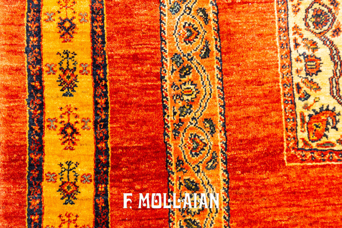 Persian Rug Kashkuli Sherkat Brown Color (221×146 cm)
