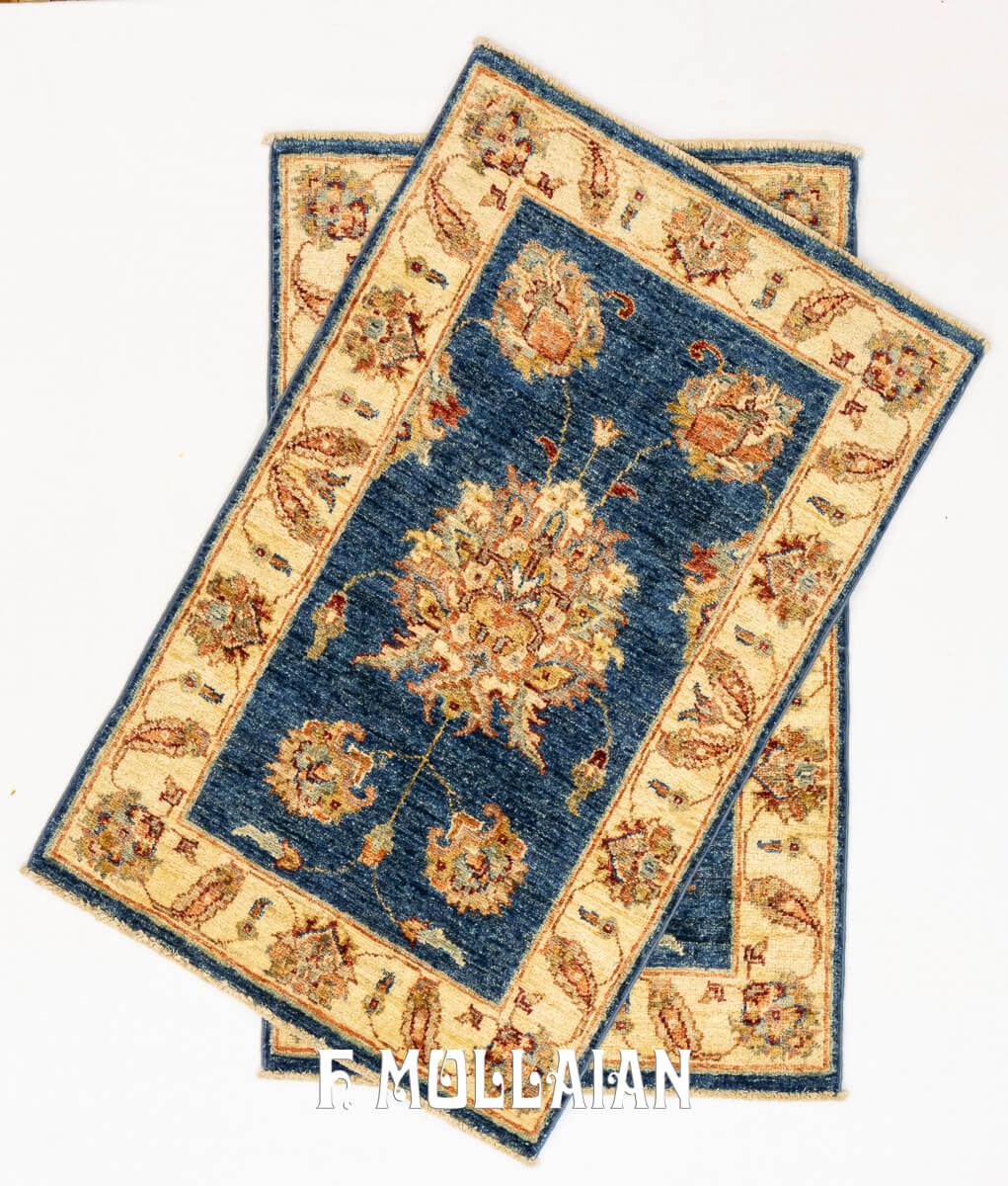 Tappeto Scendiletto Yadan Sherkat Coppia Blu (96×60 cm)