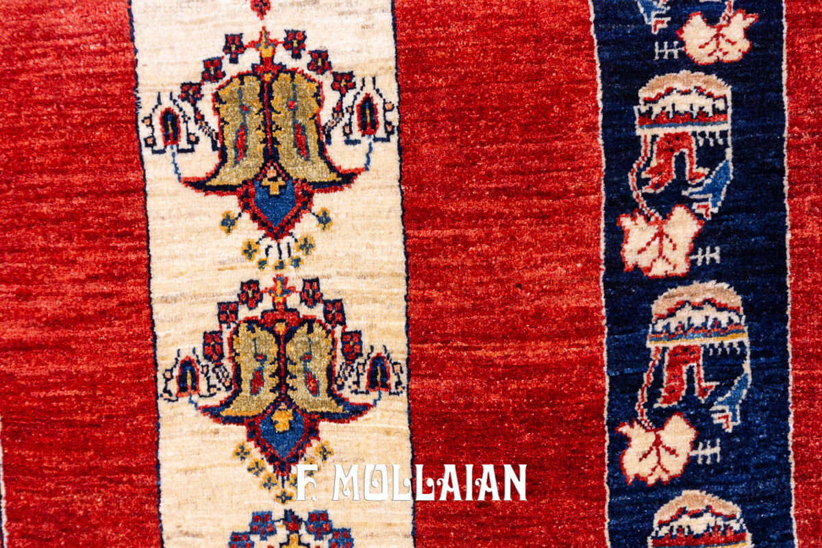Persian Rug Red Field Kashkuli Sherkat (246×170 cm)