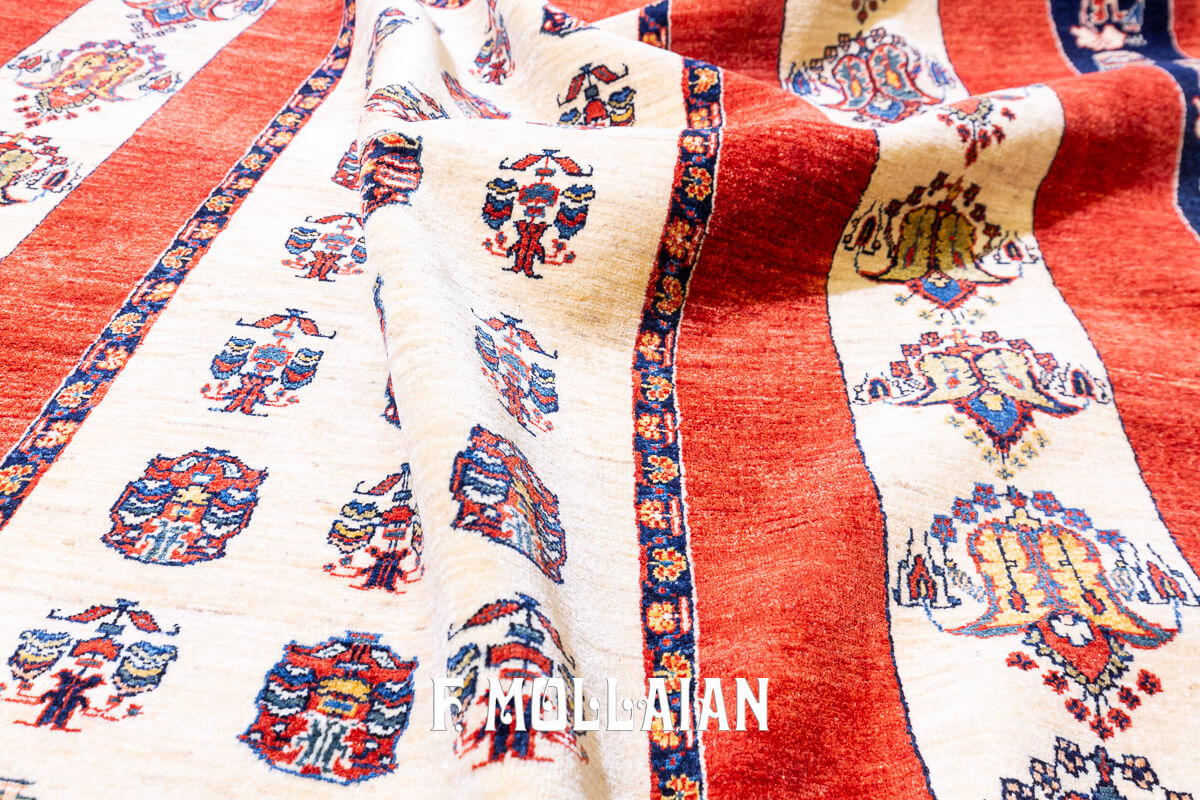 Persian Rug Red Field Kashkuli Sherkat (246×170 cm)