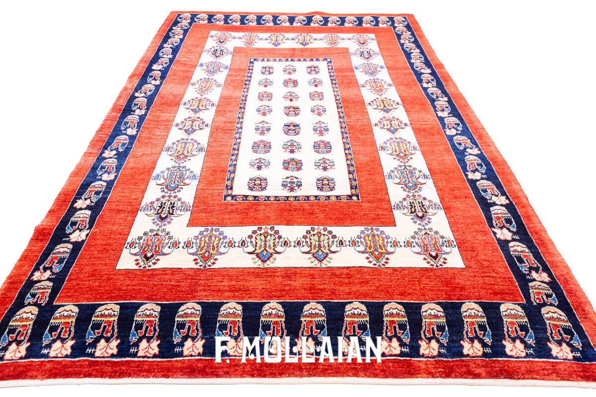 Persian Rug Red Field Kashkuli Sherkat (246×170 cm)