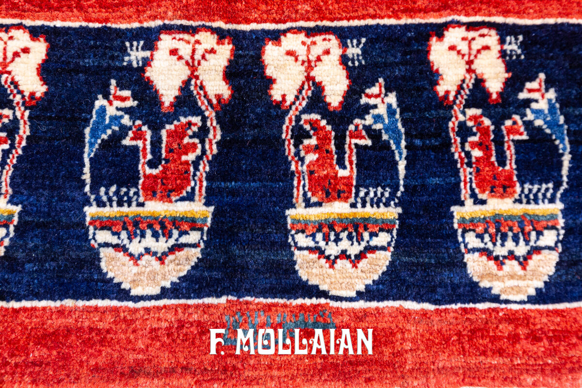 Persian Rug Red Field Kashkuli Sherkat (246×170 cm)