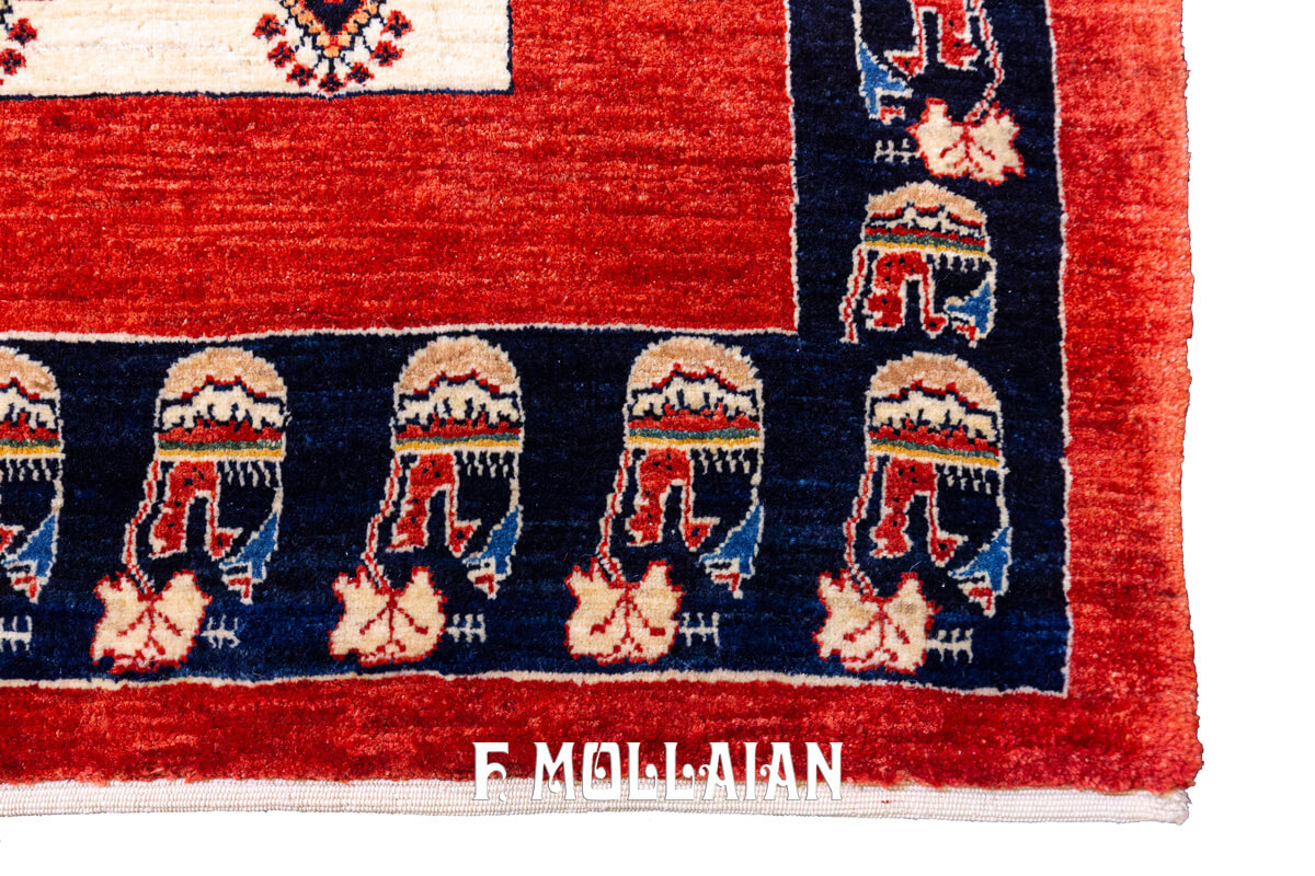 Persian Rug Red Field Kashkuli Sherkat (246×170 cm)