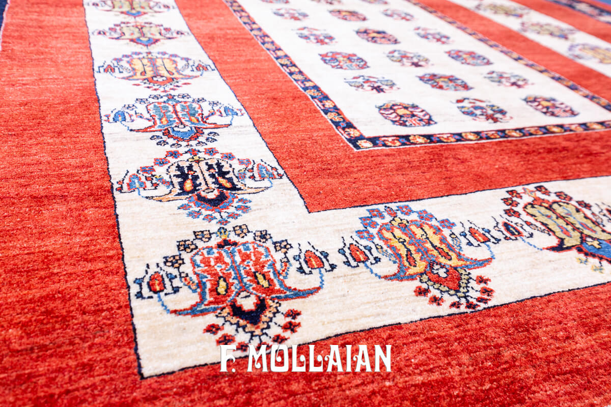 Persian Rug Red Field Kashkuli Sherkat (246×170 cm)