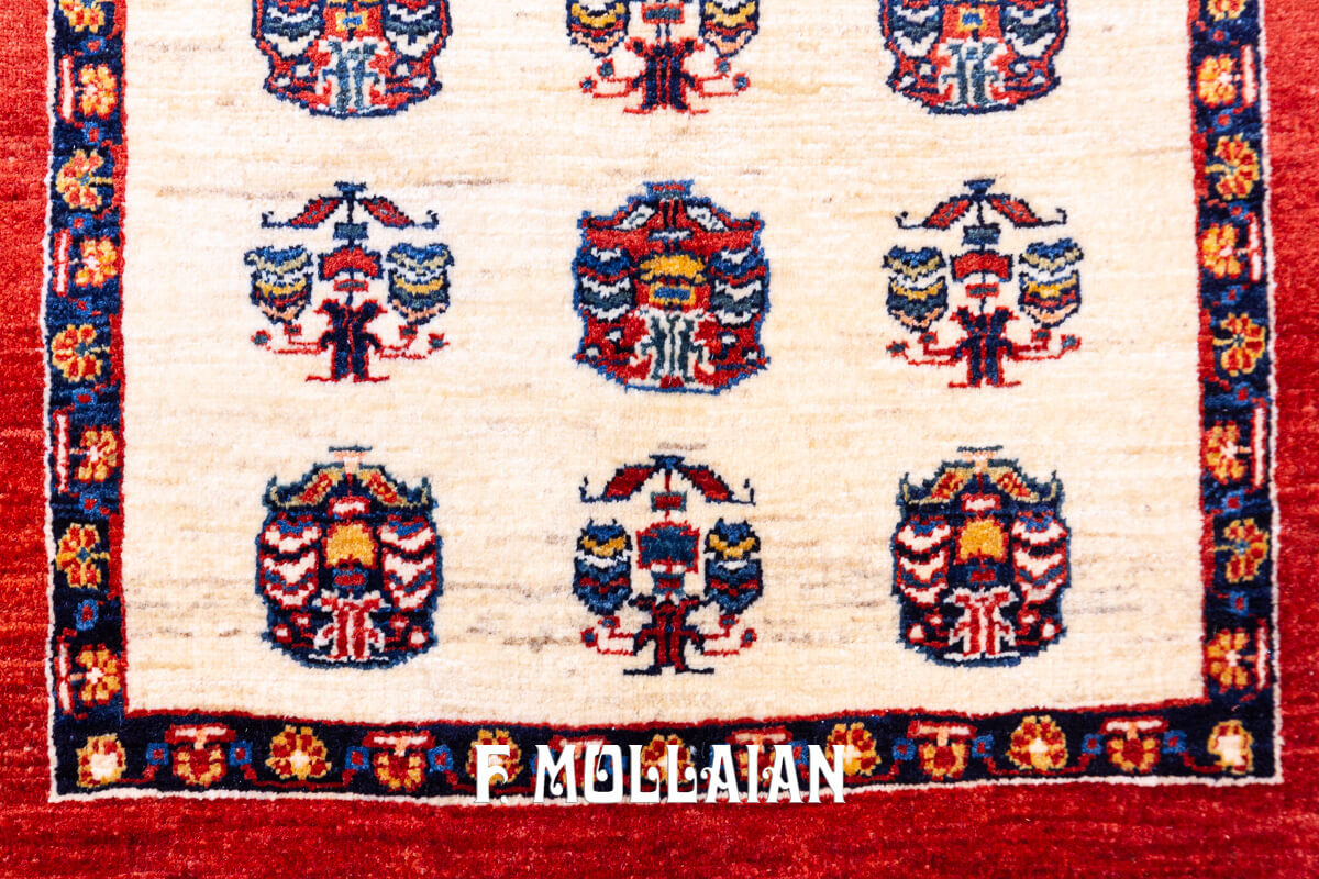 Persian Rug Red Field Kashkuli Sherkat (246×170 cm)