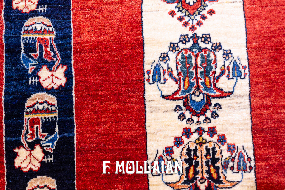 Persian Rug Red Field Kashkuli Sherkat (246×170 cm)