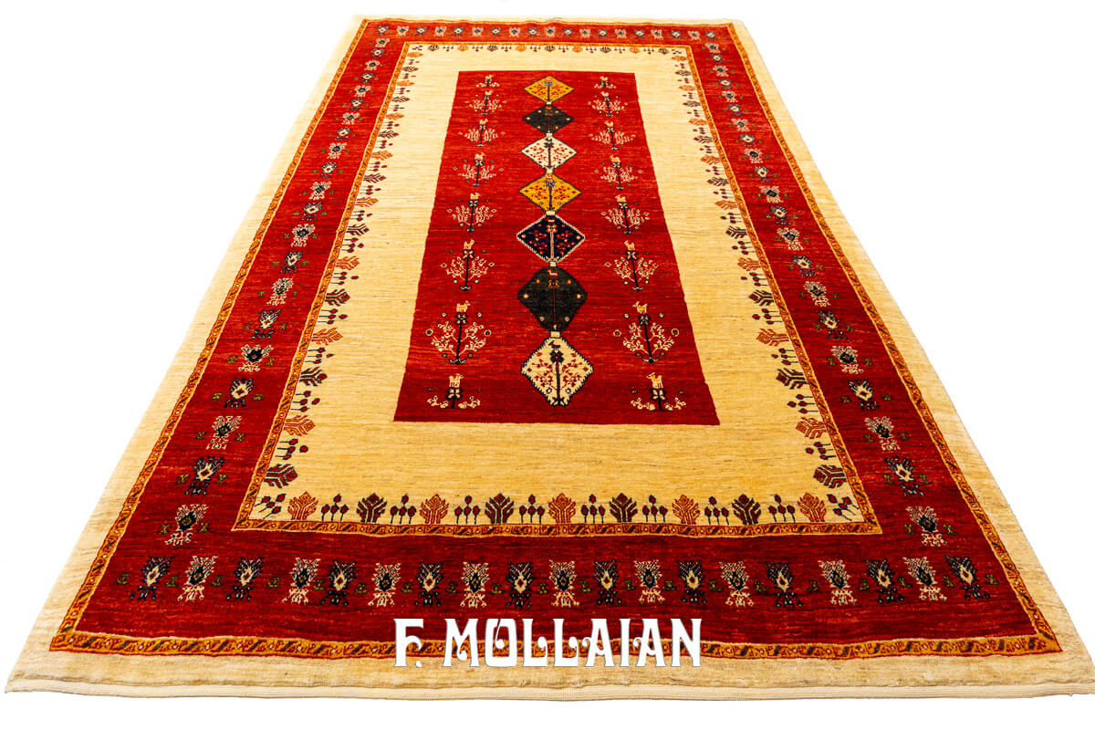 Tappeto Persiano Kashkuli Sherkat Beige Color (229×146 cm)
