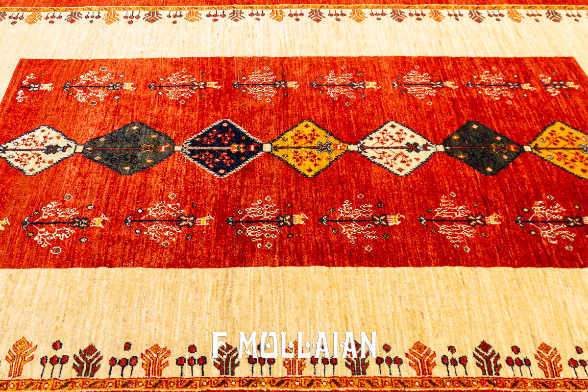 Tappeto Persiano Kashkuli Sherkat Beige Color (229×146 cm)