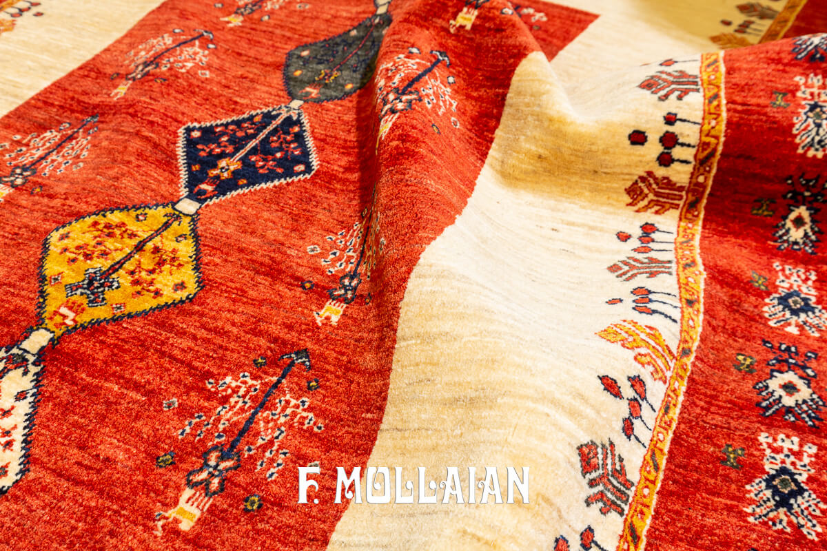 Tappeto Persiano Kashkuli Sherkat Beige Color (229×146 cm)