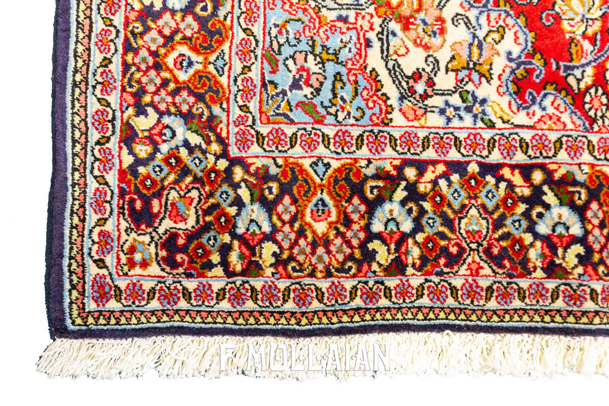 Qum Rug Shahreza Red Color (159×110 cm)