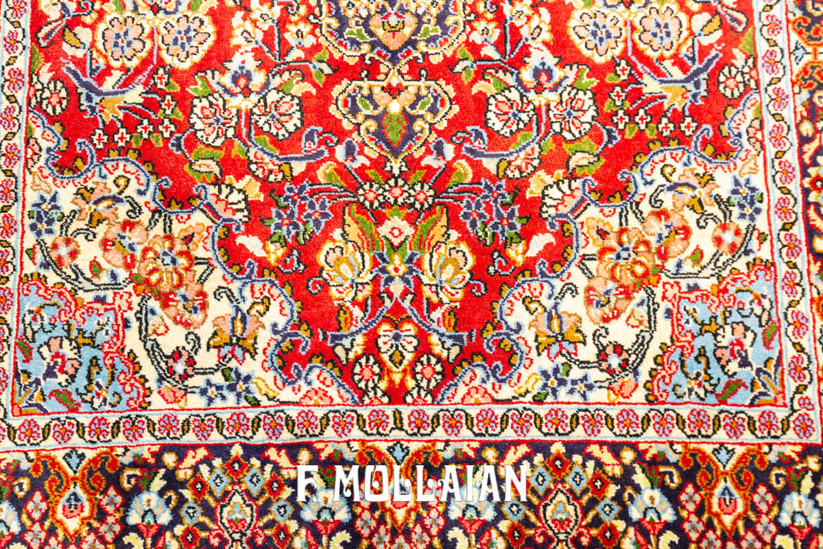 Qum Rug Shahreza Red Color (159×110 cm)